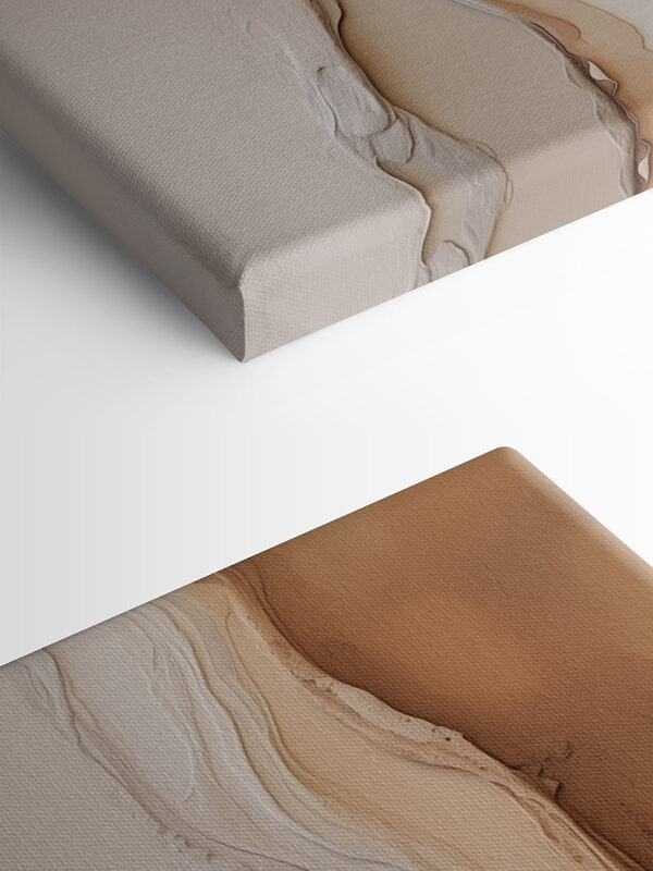 Flowing layers of earthy tones