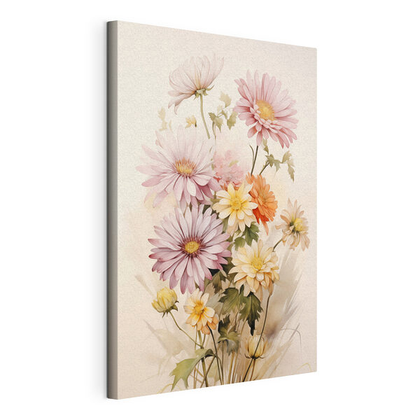 Tableaux Peinture représentant des fleurs sur fond blanc (UGS : s45559) Tableaux Tableaux Peinture représentant des fleurs sur fond blanc (UGS : s45559)