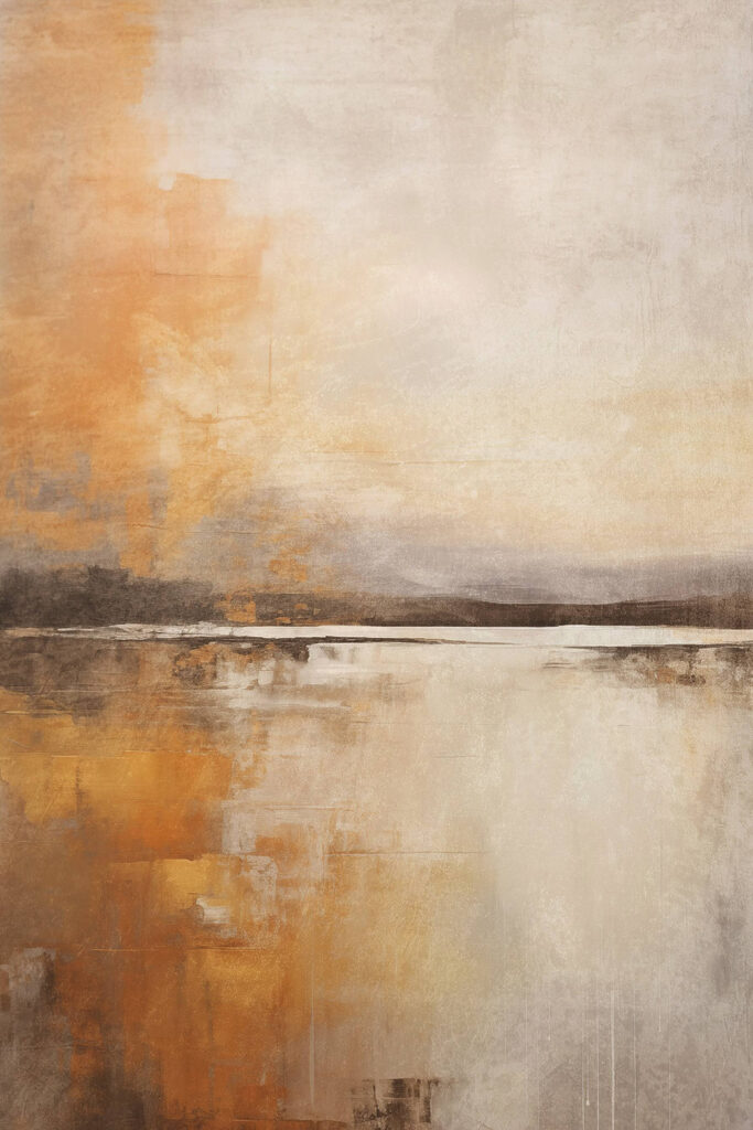 Painting of a lake Painting of a lake