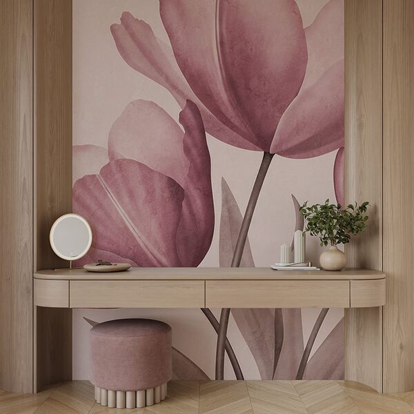 De élégantes tulipes aux teintes pastel délicates
