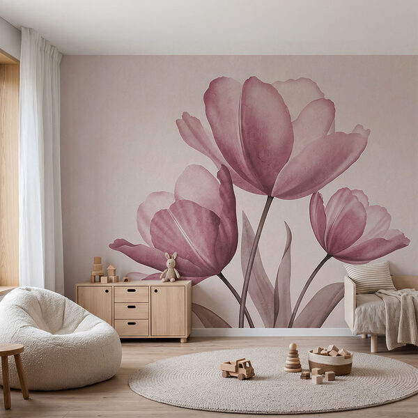 De élégantes tulipes aux teintes pastel délicates