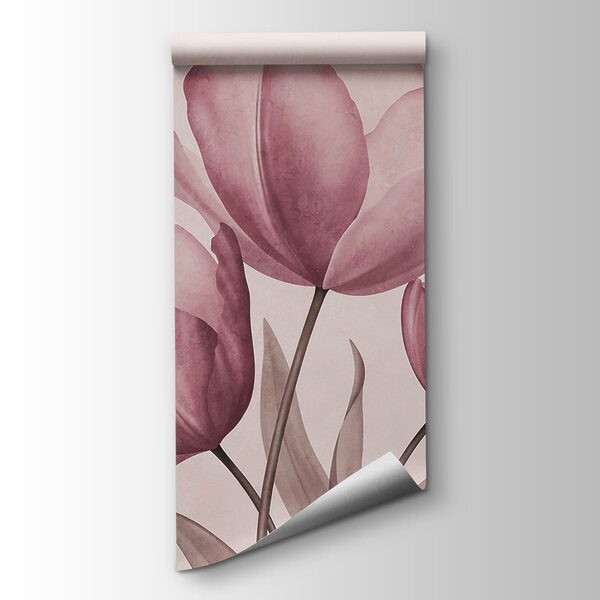 Elegant tulips in soft pastel hues