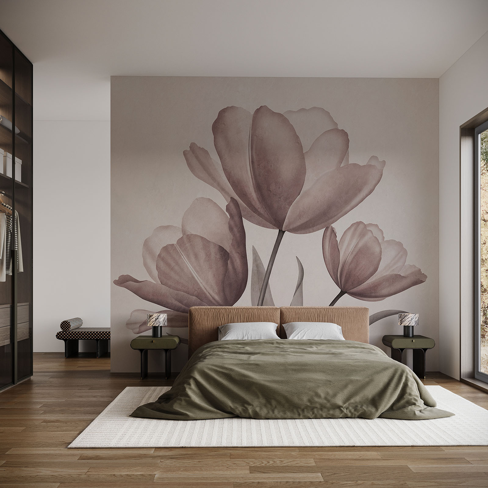 De élégantes tulipes aux tons pastel délicats