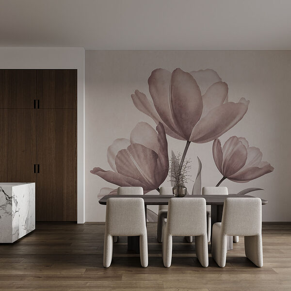 De élégantes tulipes aux tons pastel délicats
