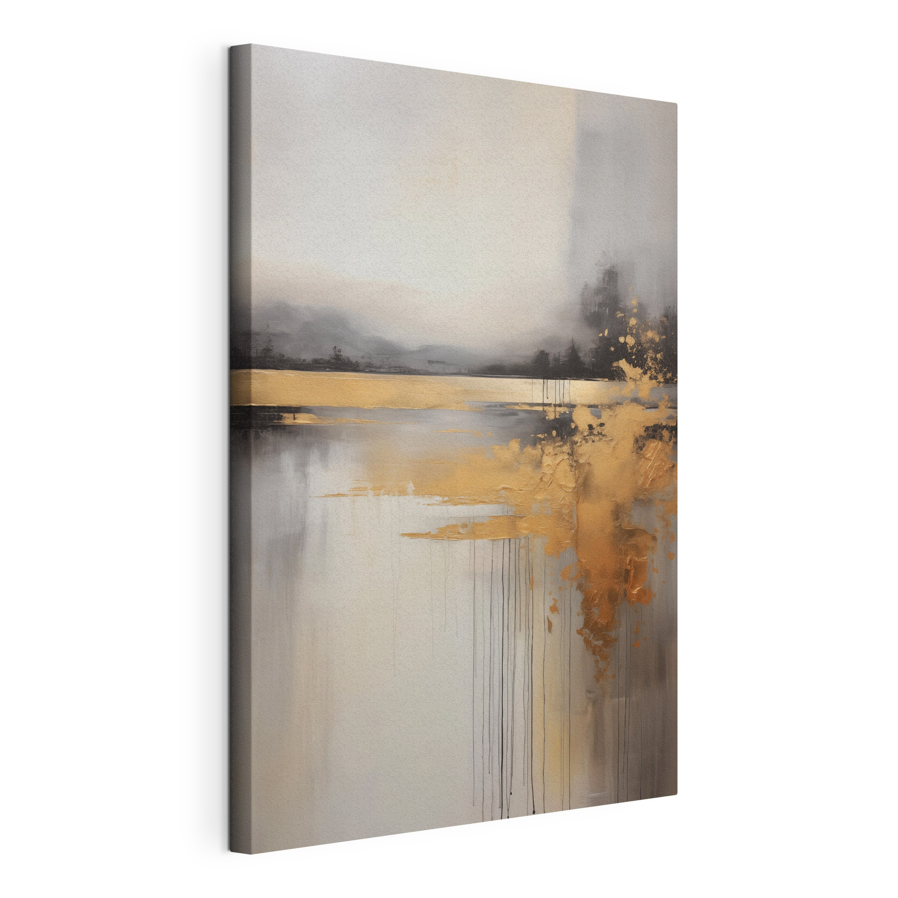 Serene landscape with artistic flair Serene landscape with artistic flair