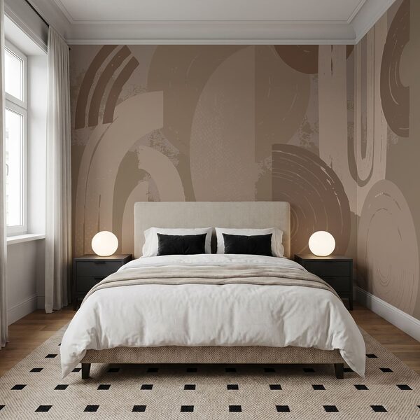 Formes abstraites dans des tons chauds