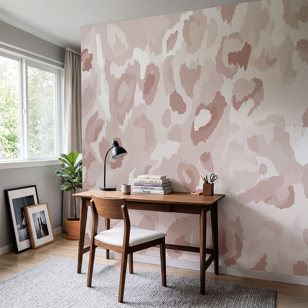 Motif rose et blanc