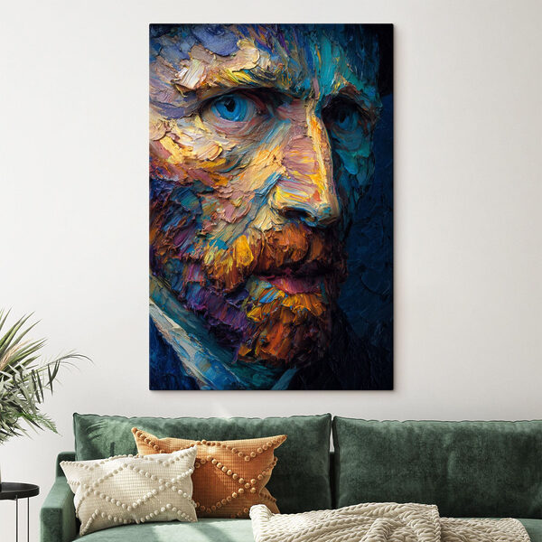 Tableaux Tableaux Peinture représentant le visage d'un homme (UGS : s45546)