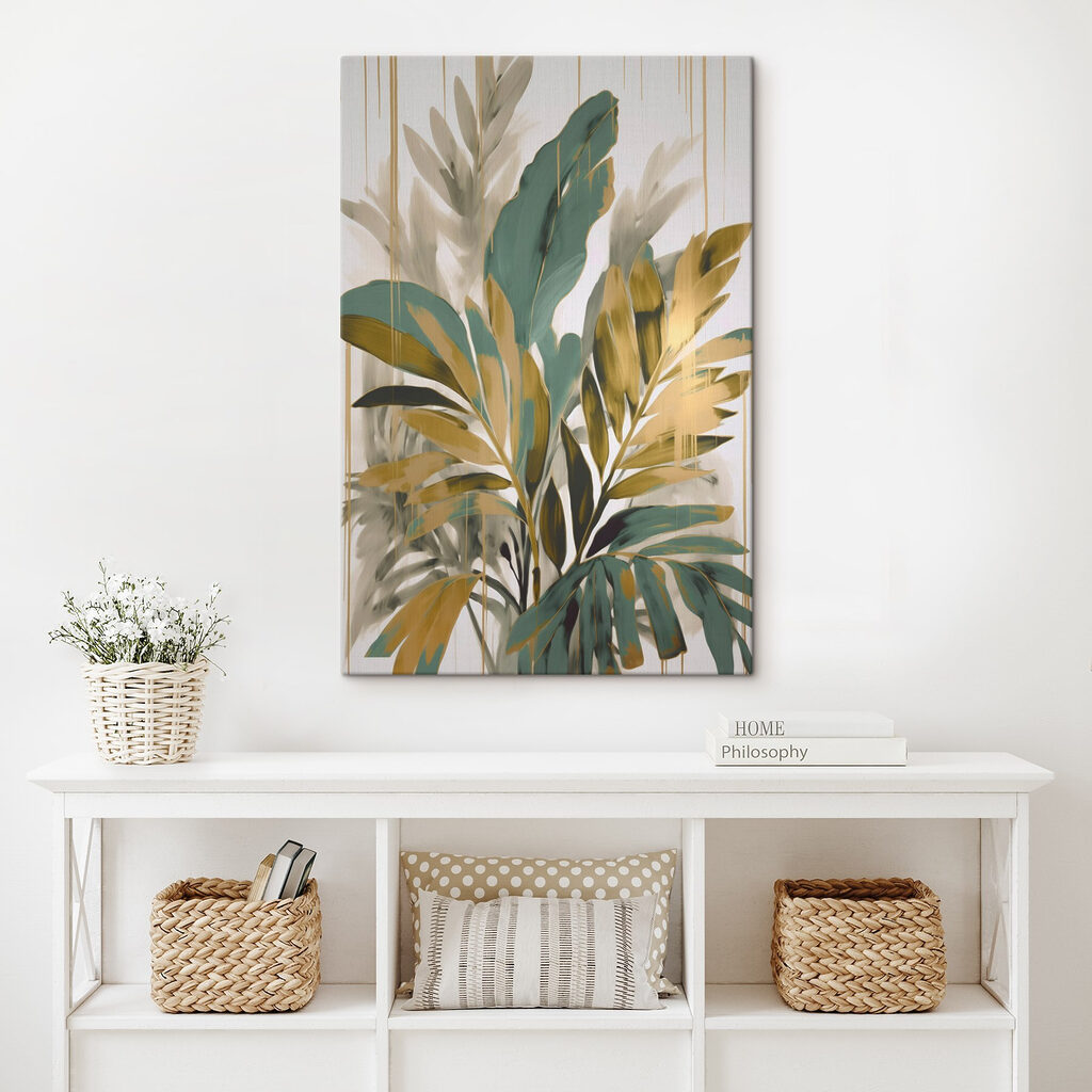 Painting of leaves and branches Painting of leaves and branches
