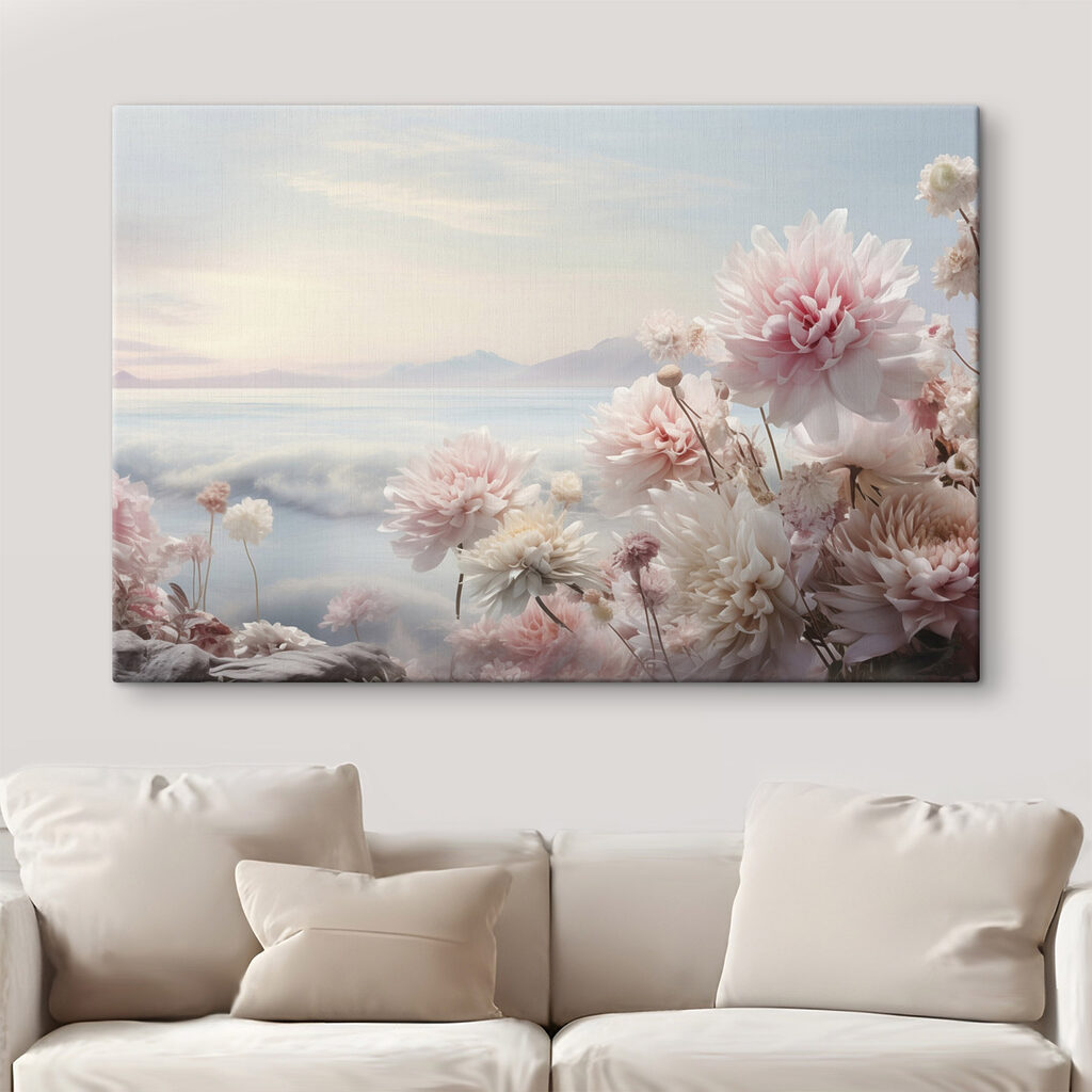 Group of flowers on a cliff