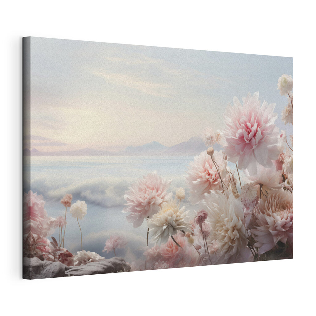 Group of flowers on a cliff