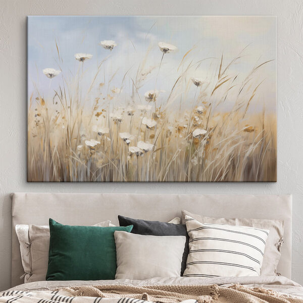 Tableaux Peinture représentant des fleurs dans un champ