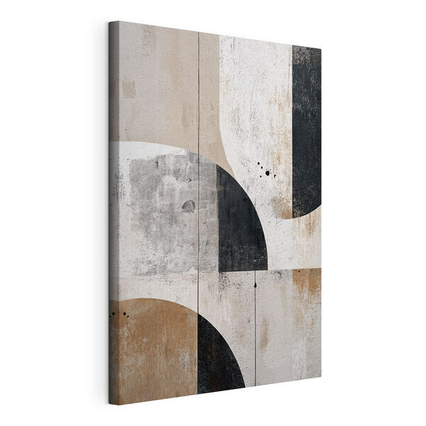 Tableaux Tableaux Mur peint en noir et blanc (UGS : s45812)