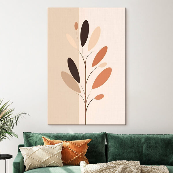Tableaux Tableaux Plante aux feuilles brunes et noires (UGS : s45835)