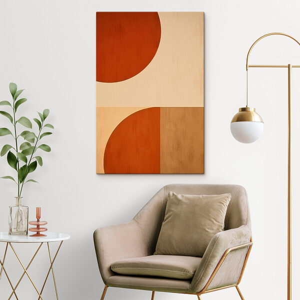 Tableaux Tableaux Des formes simples dans des tons chauds (UGS : s45844)