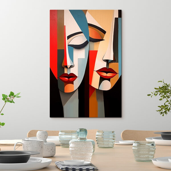 Tableaux Tableaux Peinture représentant deux visages (UGS : s45967)