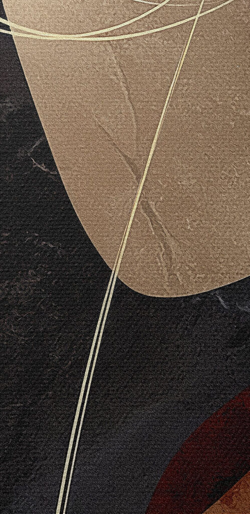 Abstract forms in warm colors