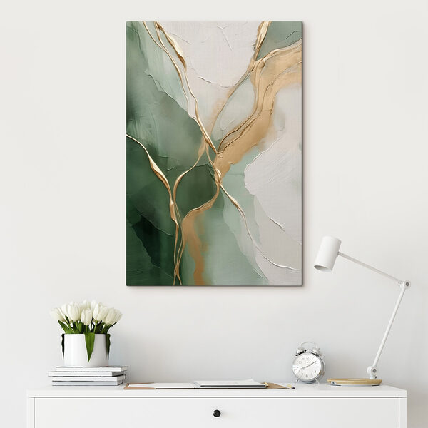 Tableaux Flux abstrait de couleurs naturelles