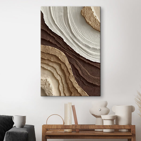 Textured Earth Tones in Layers