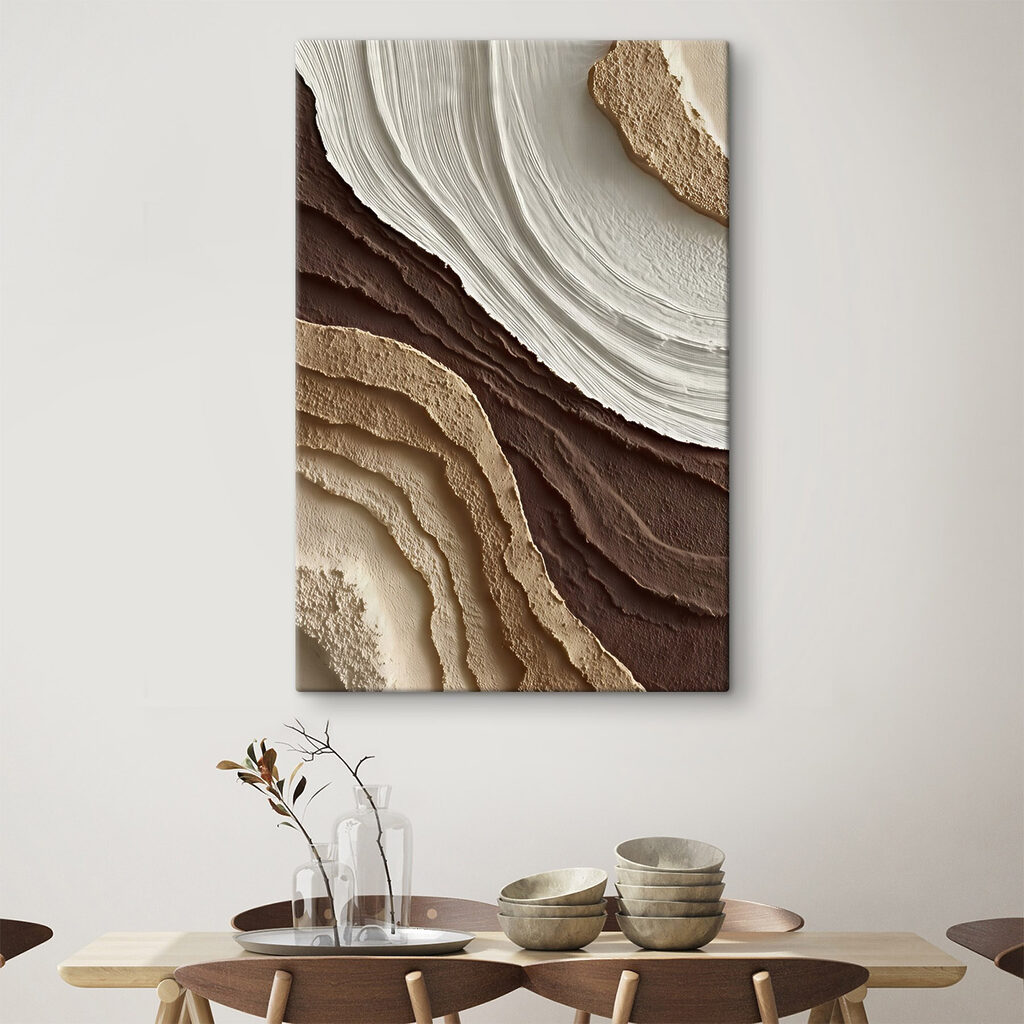 Textured Earth Tones in Layers