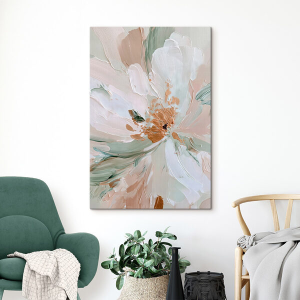 Tableaux Tableaux Une abstraction florale délicate aux teintes douces (UGS : s45900)