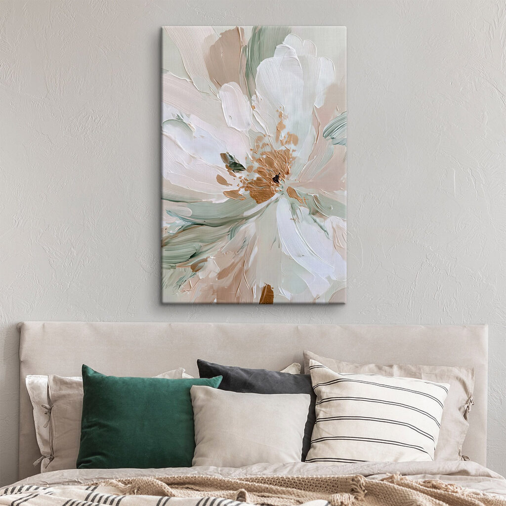 Delicate floral abstraction in soft hues