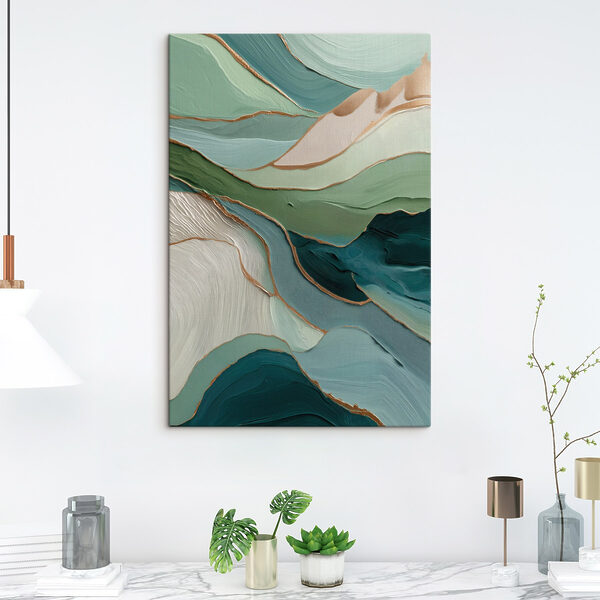 Tableaux Des couches fluides aux couleurs douces et harmonieuses