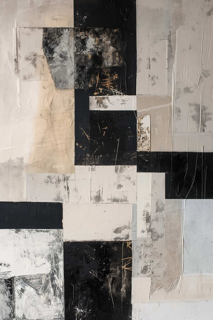 Black and white art piece Black and white art piece