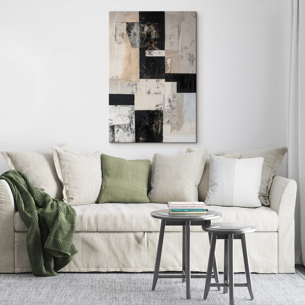 Black and white art piece Black and white art piece