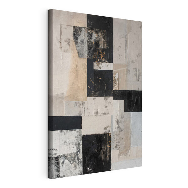 Tableaux Tableaux Œuvre d'art en noir et blanc (UGS : s46022)