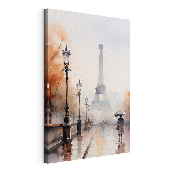 Tableaux Aquarelle représentant une personne tenant un parapluie devant une tour (UGS : s45930) Tableaux Tableaux Aquarelle représentant une personne tenant un parapluie devant une tour (UGS : s45930)