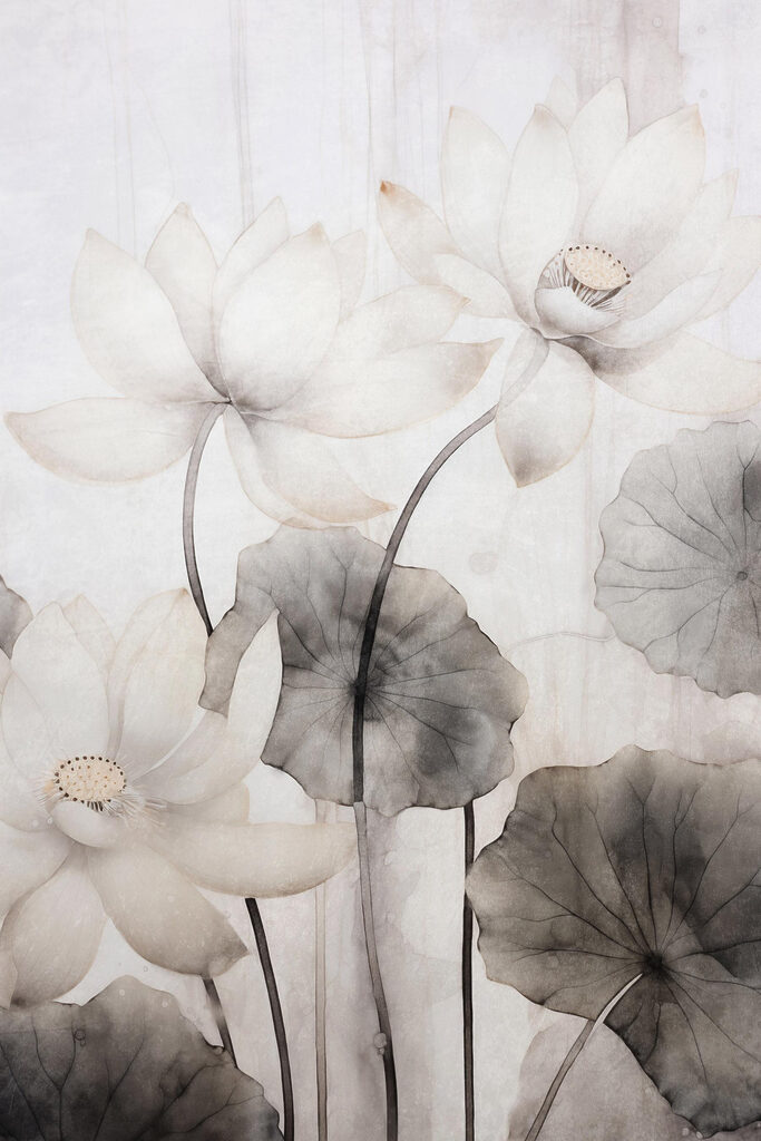 Delicate lilies on a soft background Delicate lilies on a soft background
