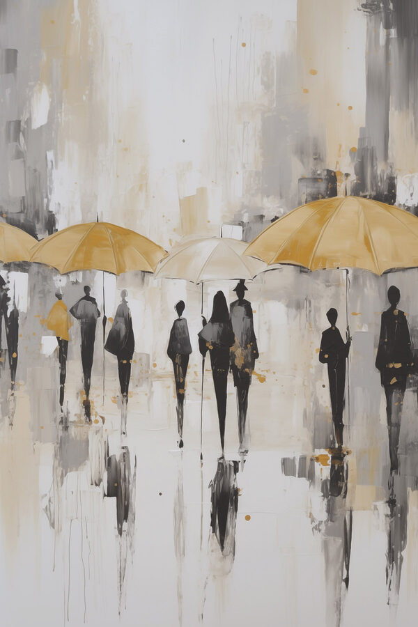 Group of people holding umbrellas