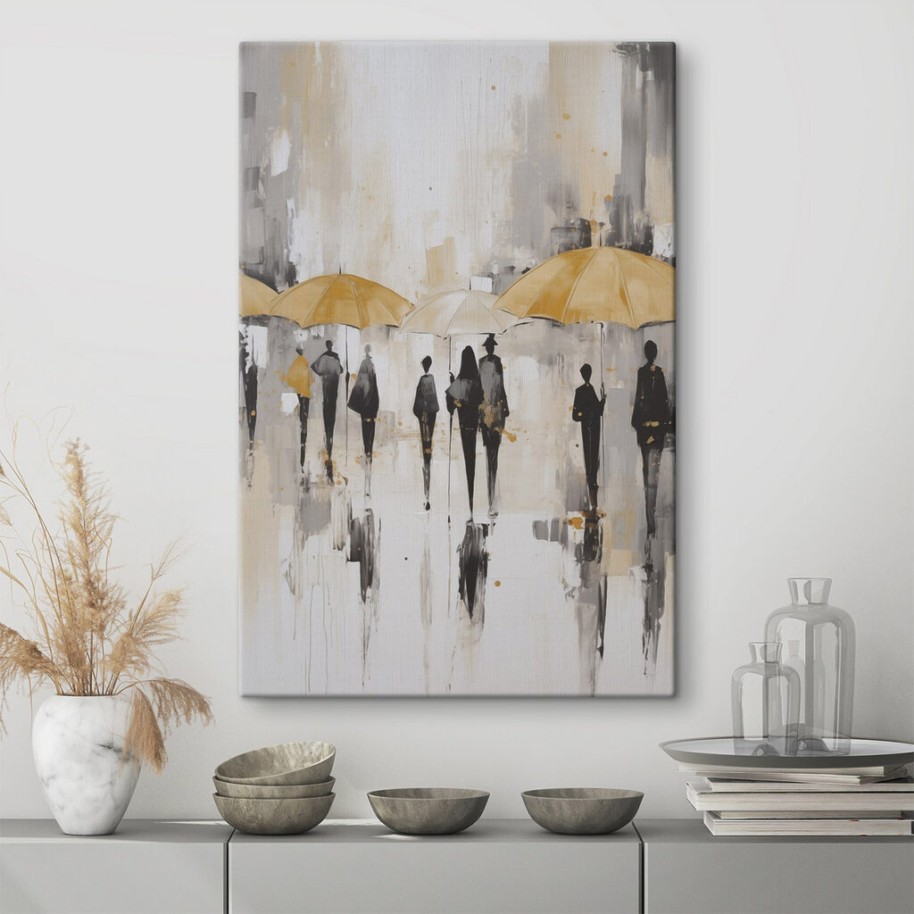 Group of people holding umbrellas