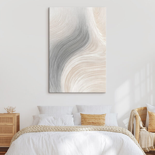 Fluid lines in soft, muted tones Fluid lines in soft, muted tones