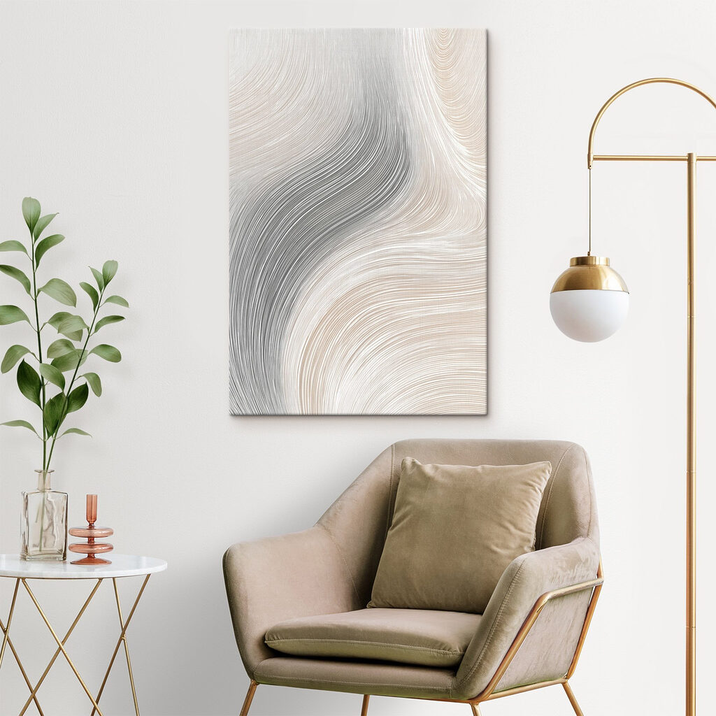 Fluid lines in soft, muted tones Fluid lines in soft, muted tones