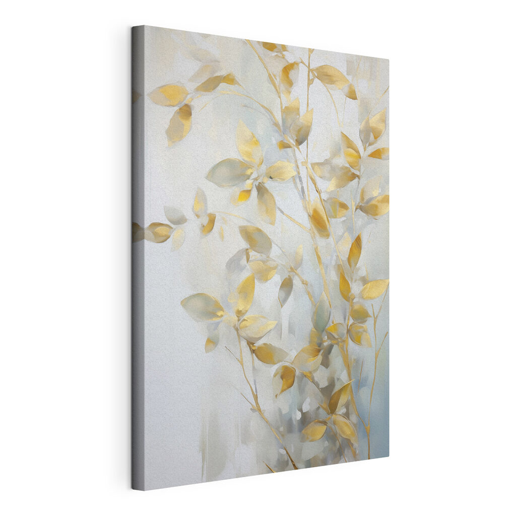 Painting of a branch with leaves Painting of a branch with leaves