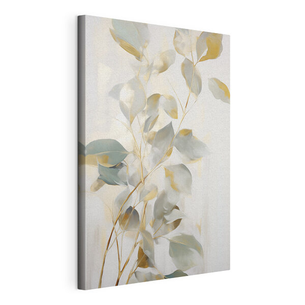 Peinture représentant une branche avec des feuilles Tableaux Peinture représentant une branche avec des feuilles