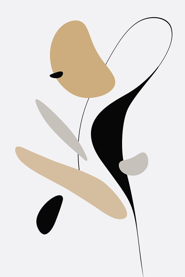Abstract shapes in soft colors Abstract shapes in soft colors