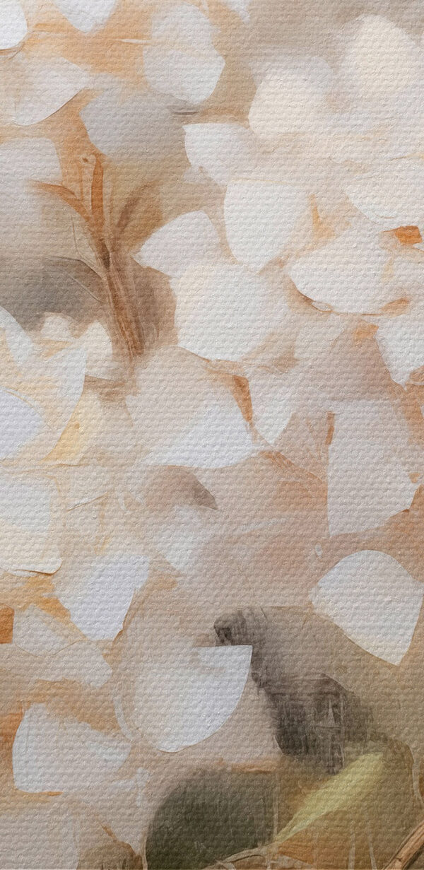 Painting of white flowers Painting of white flowers