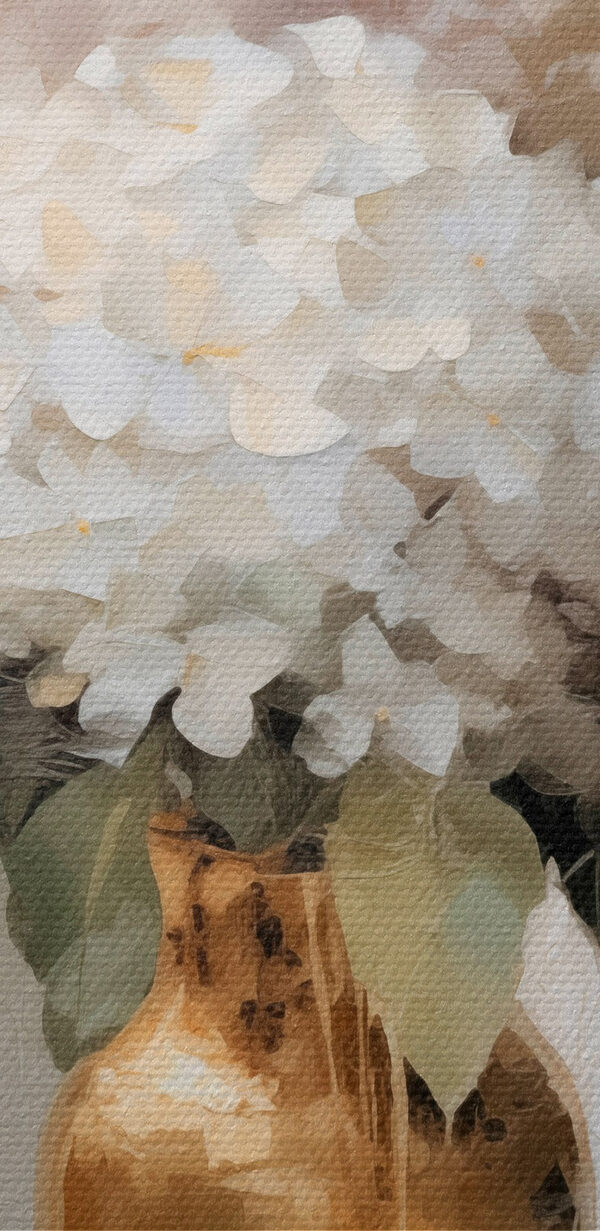 Painting of flowers in a vase Painting of flowers in a vase