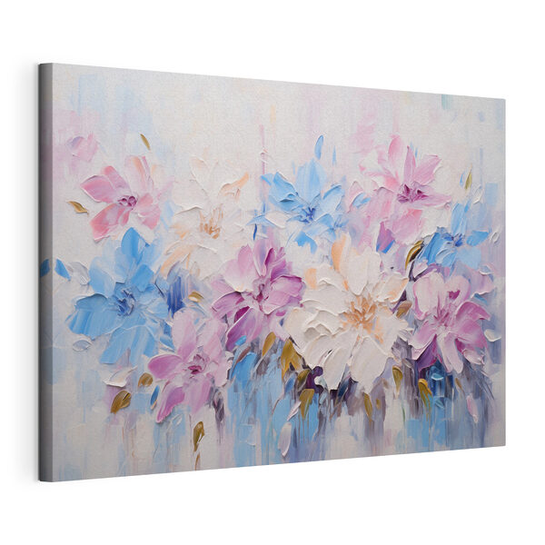 Tableaux Peinture représentant des fleurs sur un fond blanc