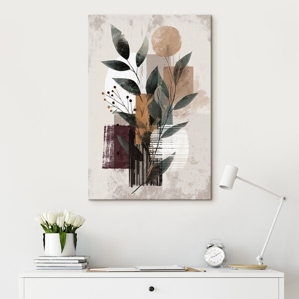 Tableaux Peinture représentant des feuilles et des fleurs