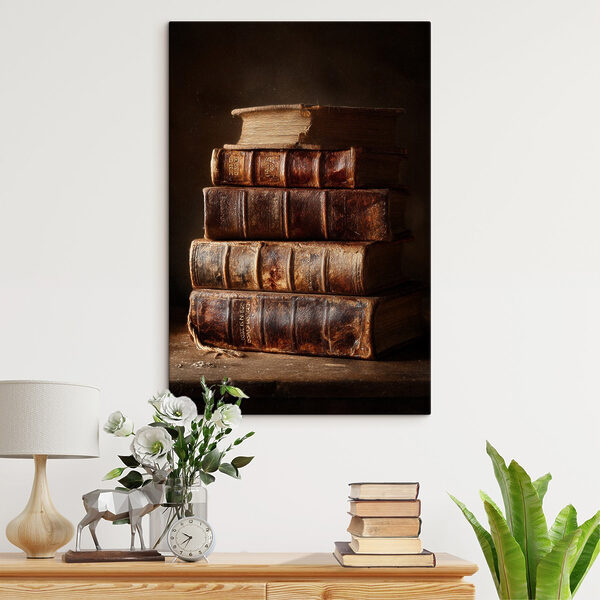 Tableaux Tableaux Pile de vieux livres (UGS : s46430)