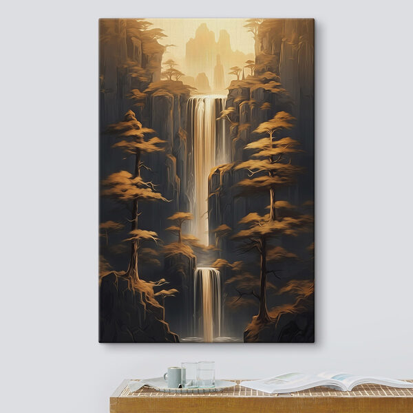 Tableaux Tableaux Une cascade dans une forêt (UGS : s46151)