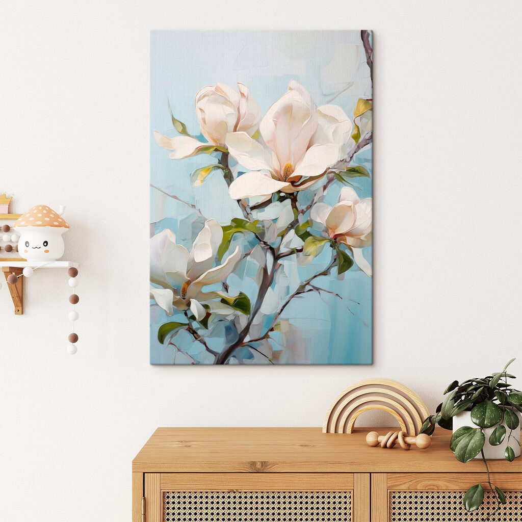 Painting of a white flower