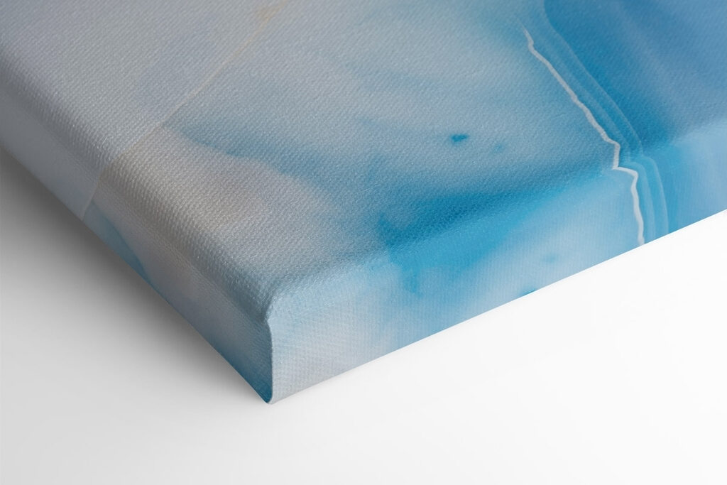 Flowing waves in calm blue tones Flowing waves in calm blue tones