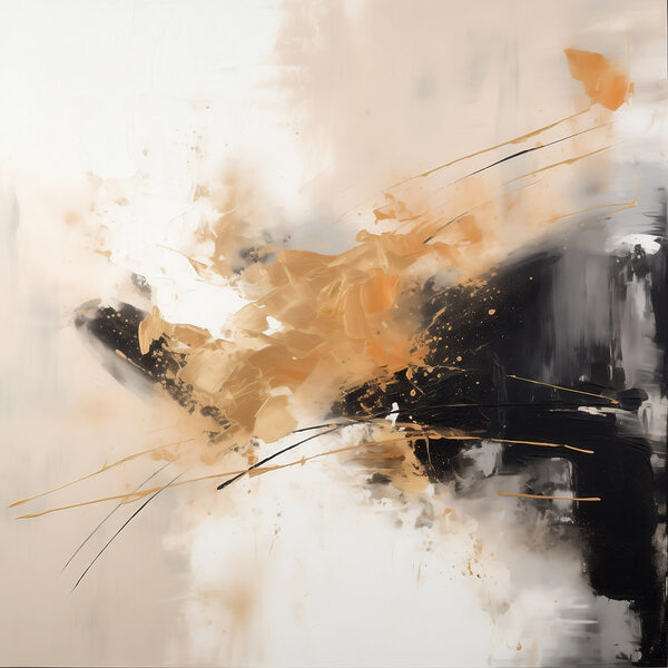 Painting of a black and white wall Painting of a black and white wall