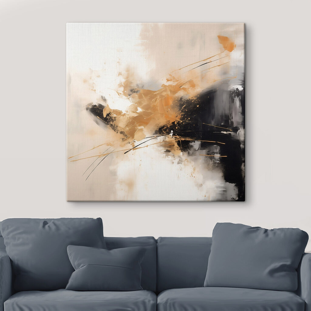 Painting of a black and white wall Painting of a black and white wall