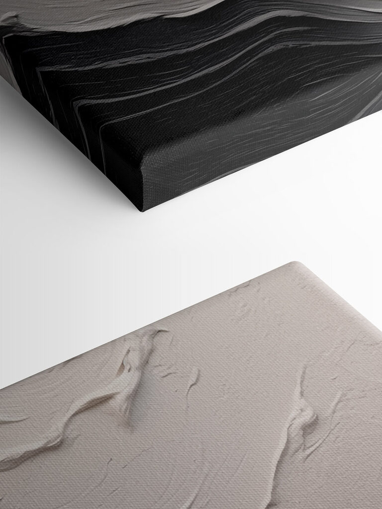 White and black wall